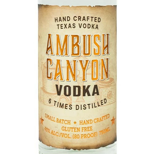 Ambush Canyon Texas Vodka 4 Ambush Canyon Texas Vodka - Image 2